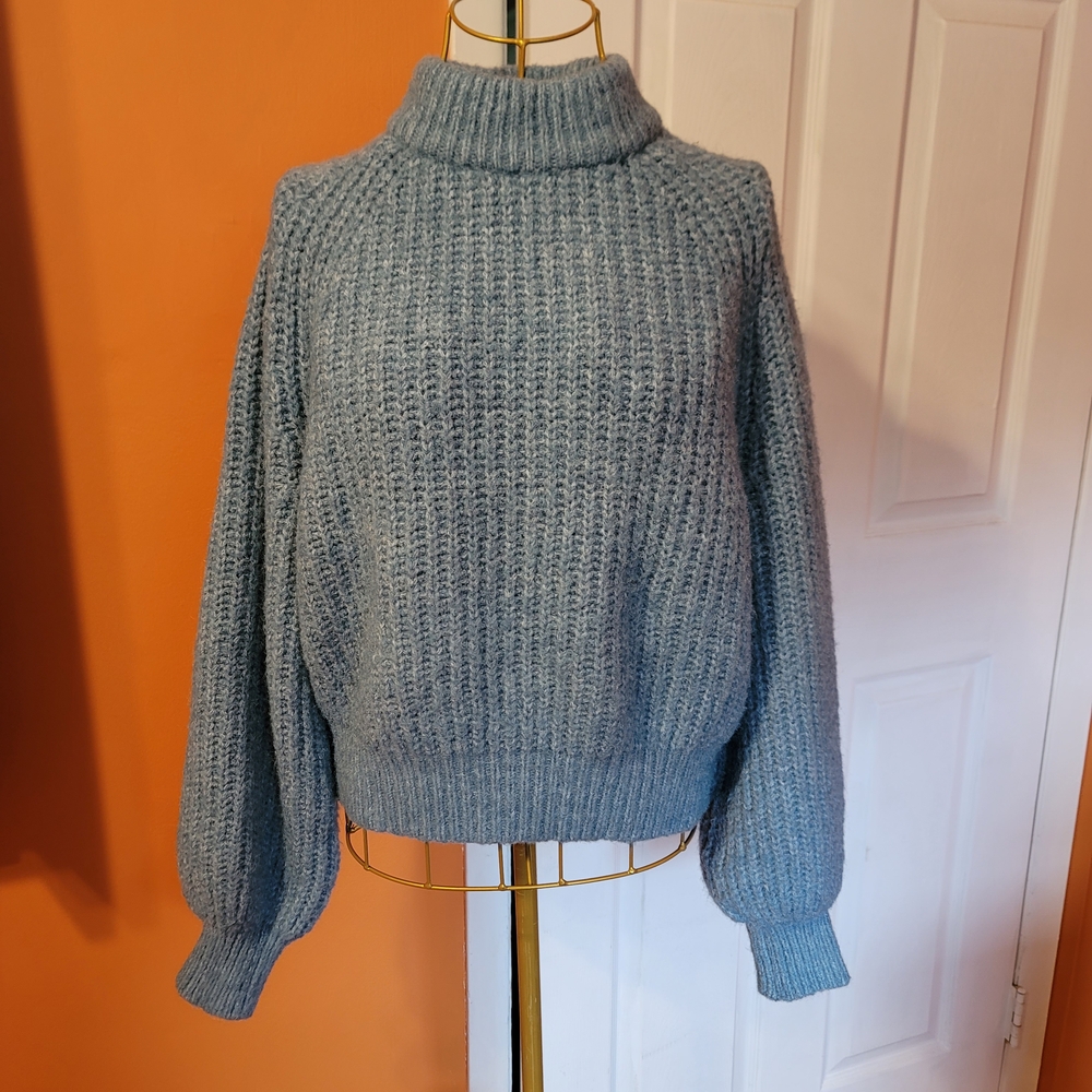 Universal Thread Soft Blue Cowl Neck Sweater